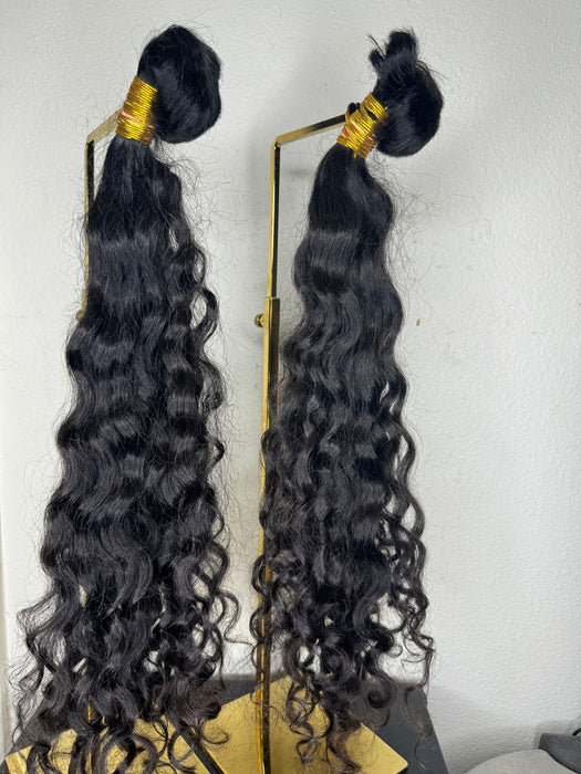 Indian Curly Bulk Hair (14+day shipping)