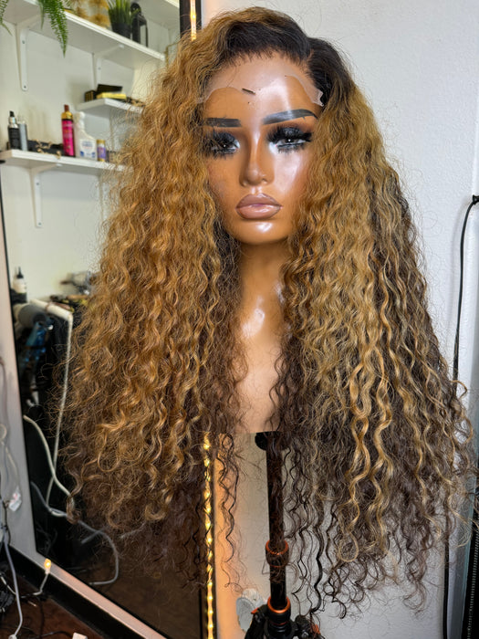 Custom Yonce (Burmese Curly, Lace Closure, M)
