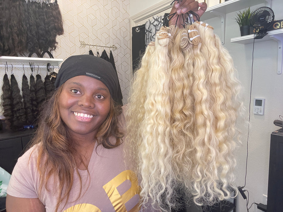 Indian Curly - 613 Blonde 13x6 HD Lace Frontal