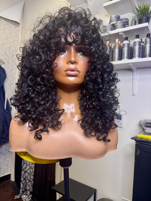 Diana (Raw Indian Curly, No Lace Full Wig, S)