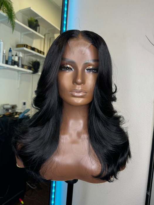 Halle ( Raw Indian Wavy, Lace Closure,M)