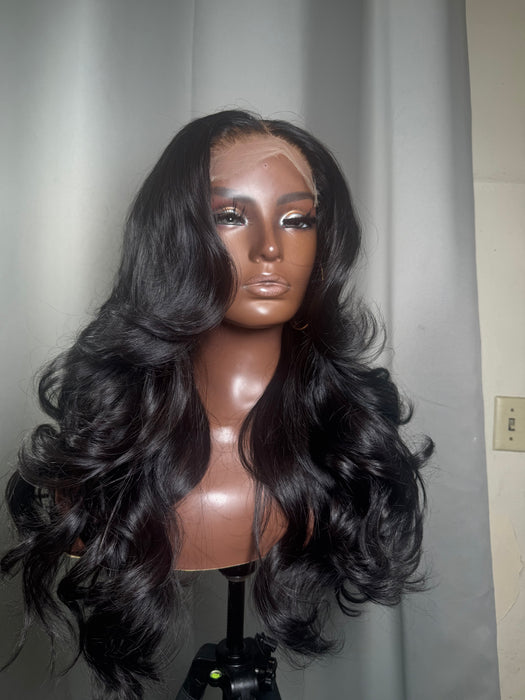 Everyday Wig 2( Indian Wavy, HD Lace Closure, M)