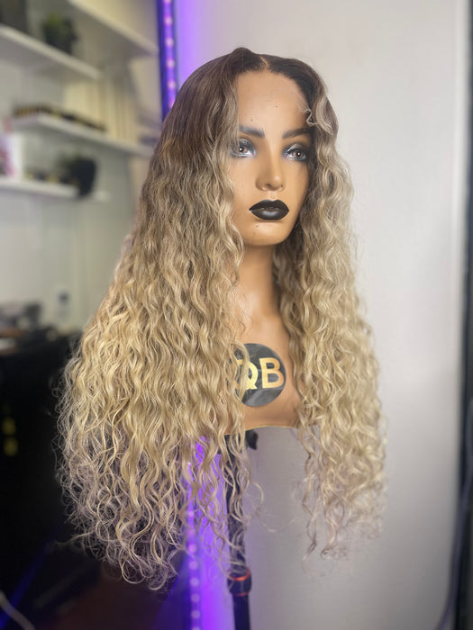 Jasmine (Raw Indian Curly, HD Lace Closure, M)