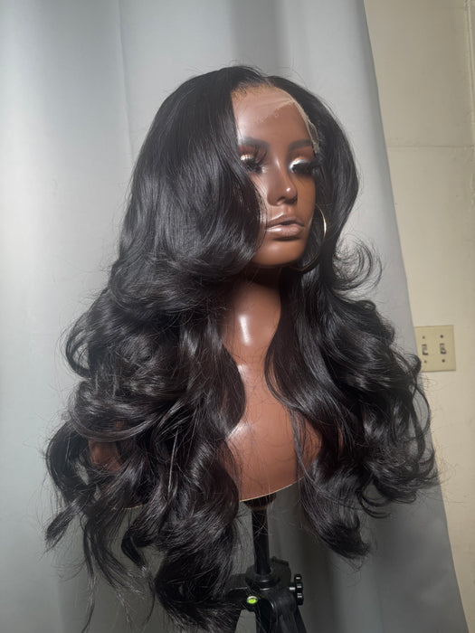 Everyday Wig 2( Indian Wavy, HD Lace Closure, M)