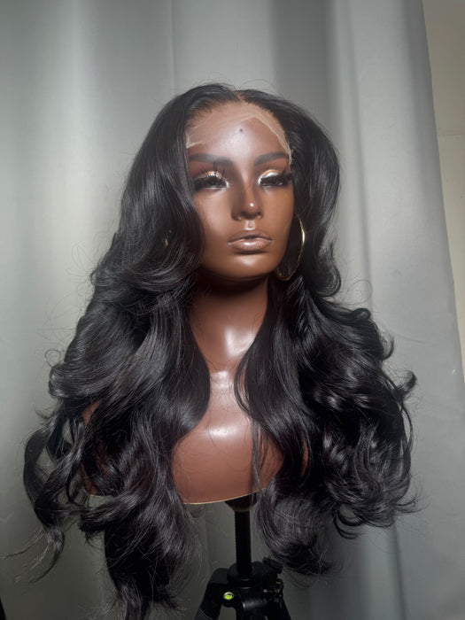 Everyday Wig 2( Indian Wavy, HD Lace Closure, M)