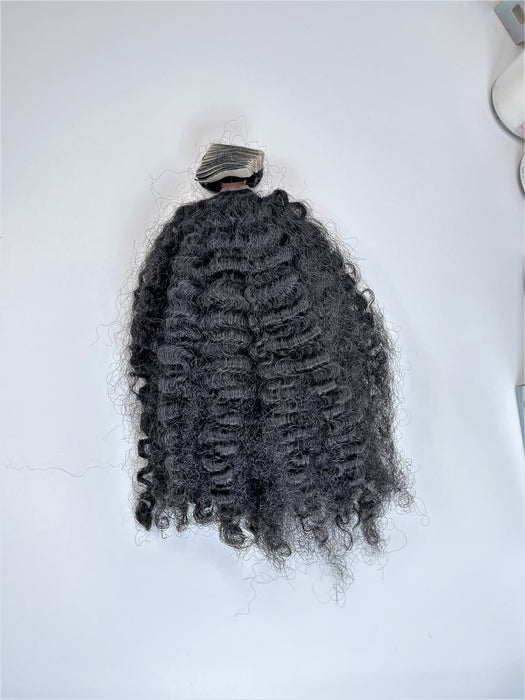 Burmese Wavy-Curly / Kinky Curly Tape-In Hair Extensions - QBWigCollections