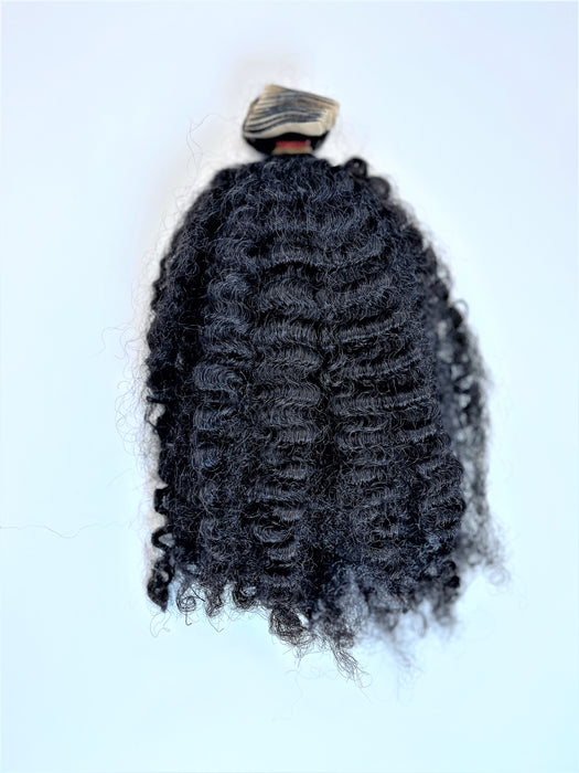 Burmese Wavy-Curly / Kinky Curly Tape-In Hair Extensions - QBWigCollections