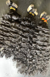 Burmese Curly/Kinky Curly Tape-Ins (Custom Order) - QBWigCollections